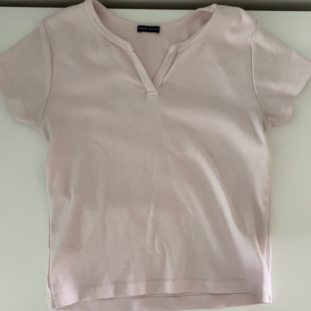 Light pink Brandy Melville Ashlyn top